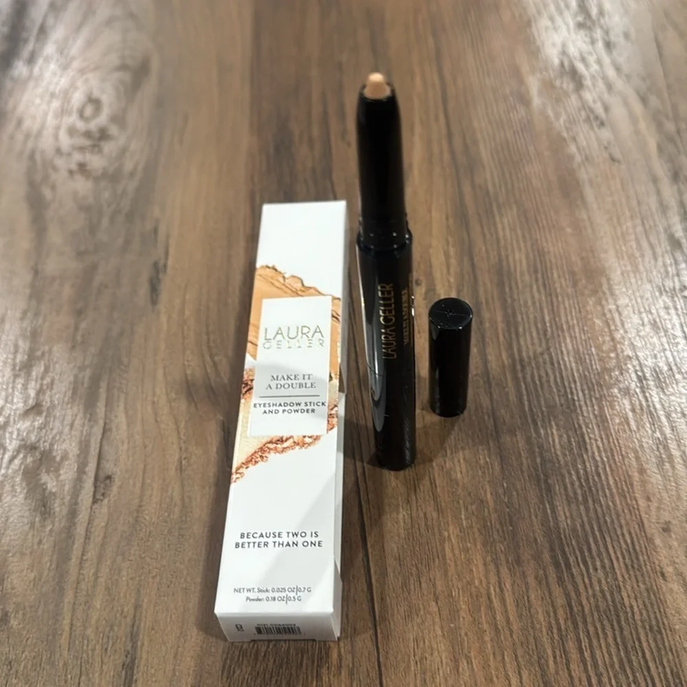 Laura Geller Make It Double Eyeshadowdow Sticker & Powder Shade Champagne